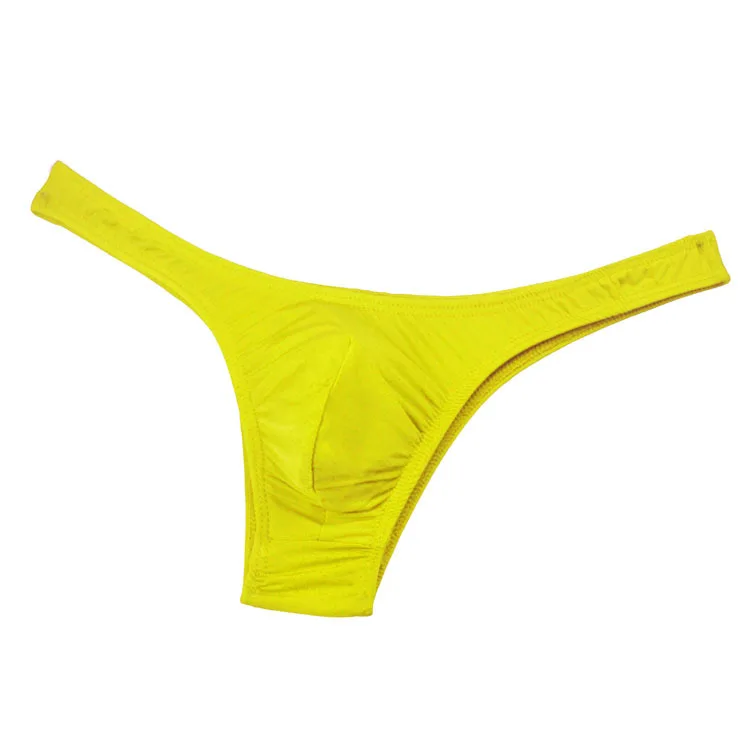 

2021 Sexy Men's Briefs Bikini Underwear U Pouch Ultra-thin Transparent Ice Silk Men's Panties Large Size Low Waist Shorts Cueca