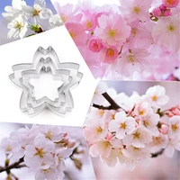 fondant cutter moulds stainless steel flower cutting mold cherry petal clay cutters ceramic diy tools