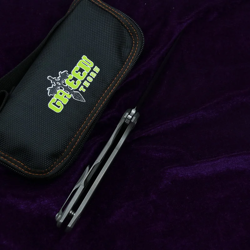 Складной нож Green thorn Flipper карманный складной клинок из стали 95 k110 с титановой