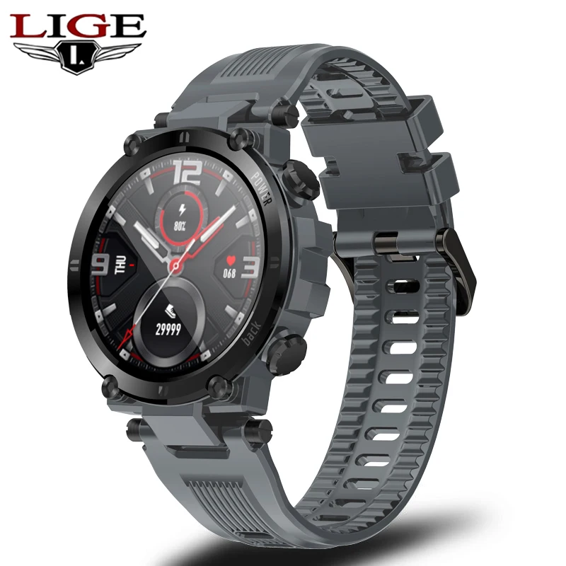

Смарт-часы LIGE мужские/женские спортивные водонепроницаемые с сенсорным экраном