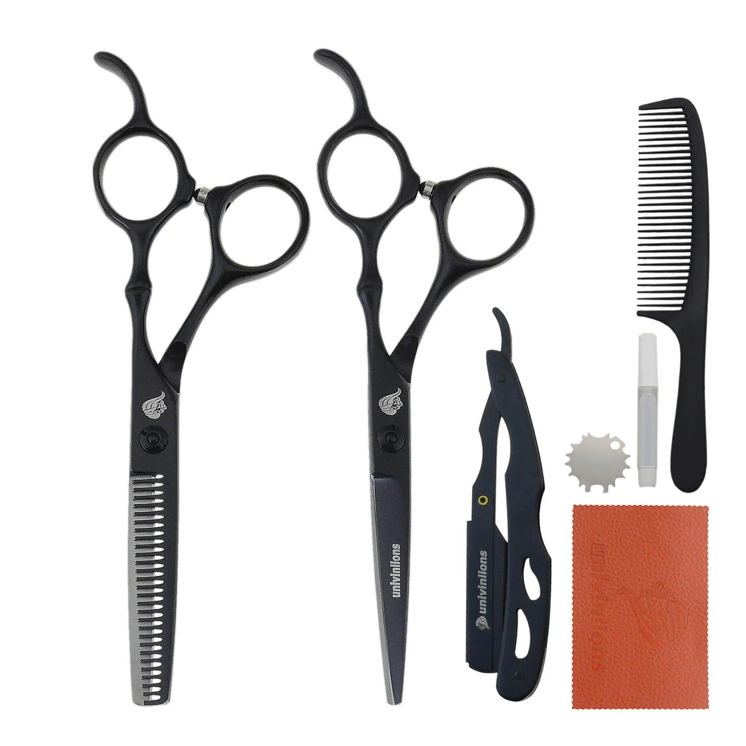 Ножницы для стрижки волос 5,5 дюймов Razor Professional Hair Cutting Shears Cheap Barber Thinning Japan Haircut Kit.