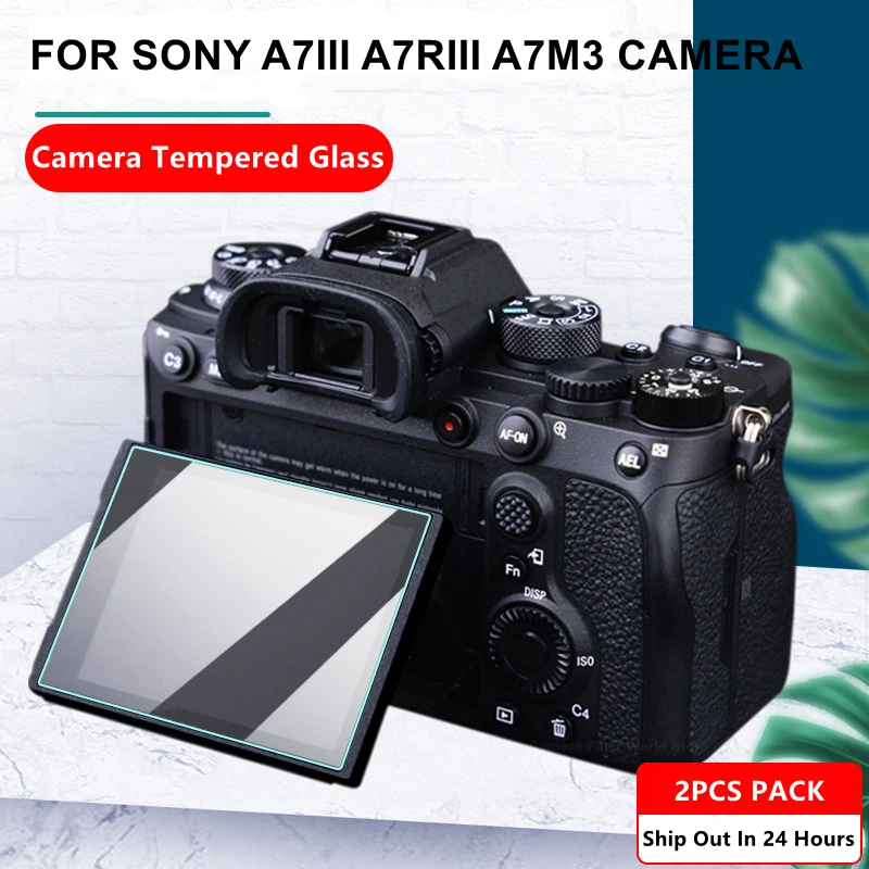 2PCS A7III Camera Glass 9H Hardness Tempered Glass Ultra Thin Screen Protective Film for Sony A73 A7M3 A7RIII A7R3 a7r iii