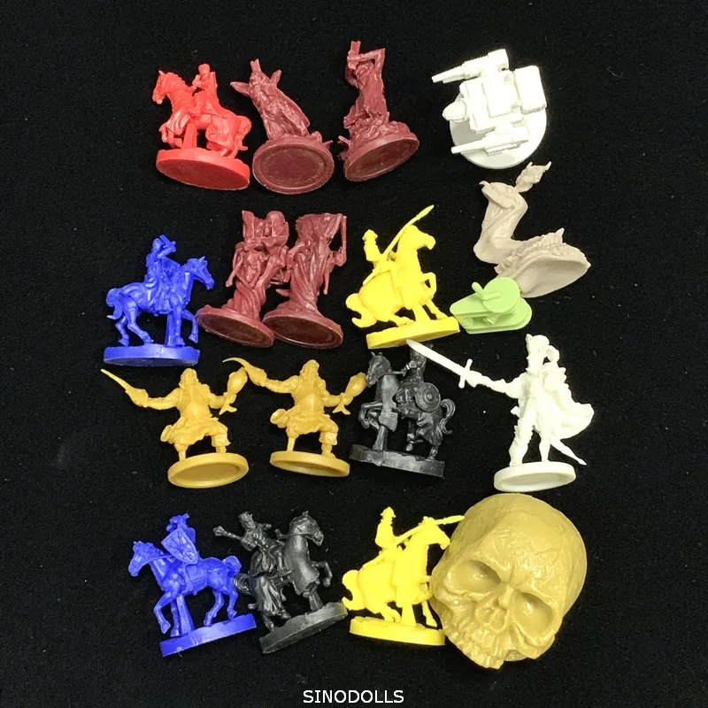 BIXE 46PCS/Set 28mm Dungeons& Dragon Miniatures D& D Cthulhu Wars Board Game Figures Role Playing Resin Model Toy No repeat