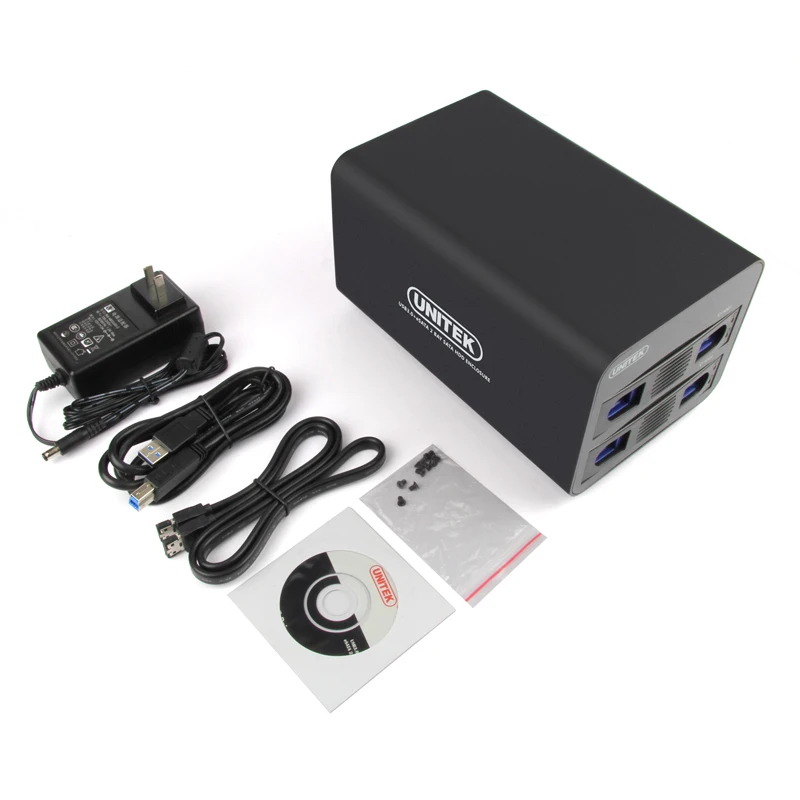 Корпус для жесткого диска USB3.0 ESATA к SATA3.0 корпус с 2 отсеками RAID