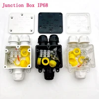 3 way waterproof junction box ip68 456pin 4 14mm electrical cable wire connectors 24a 450v external electrical junction box