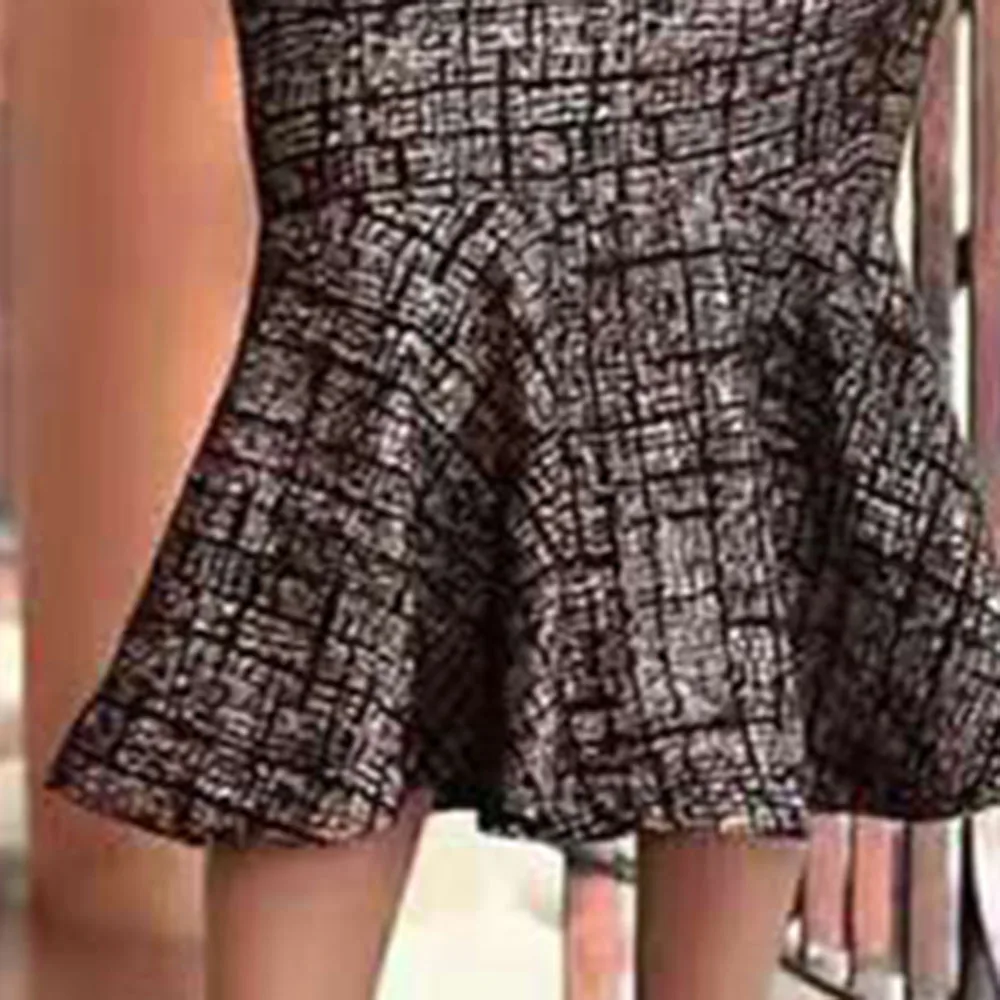 Элегантное клетчатое платье в стиле русалки на одно плечо модное осеннее