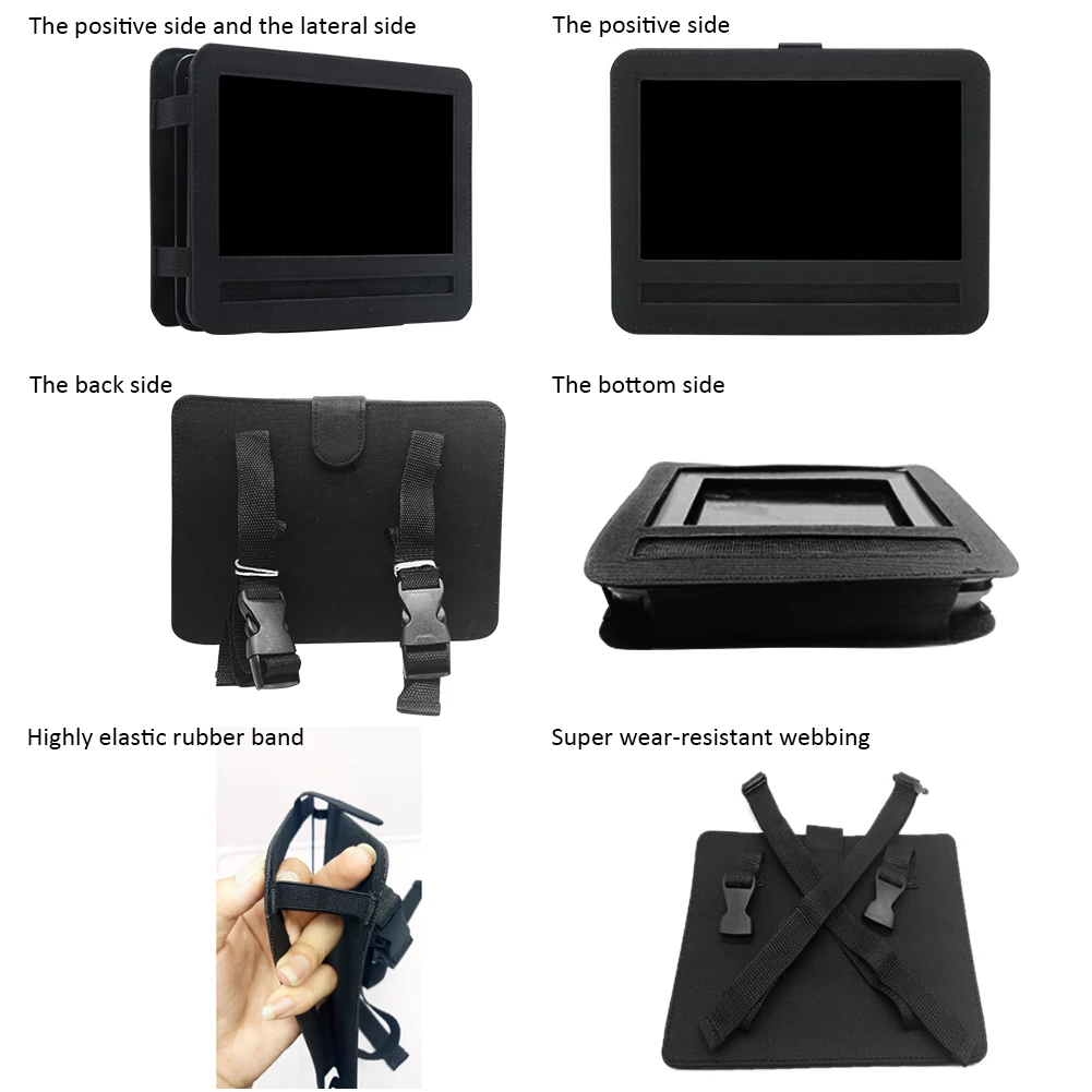 Car Headrest Mount Holder Strap Case For Portable DVD Players Tablets Car Phone Holder Cases Car Accessories