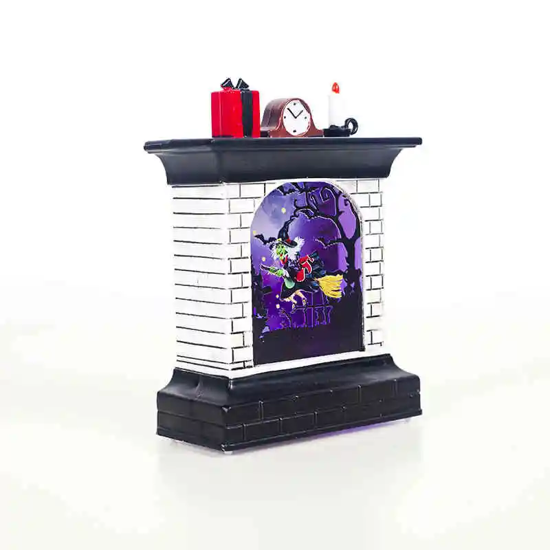 Хэллоуин украшения ночные светильники креативный камин фонарь светодиодный