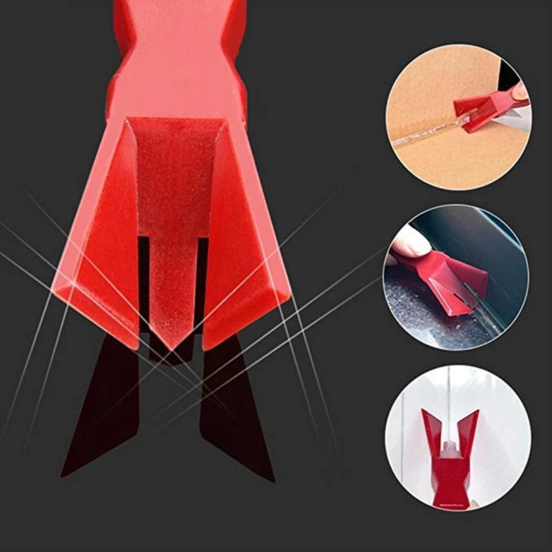 

5-in-1 Glass Glue Angle Scraper Adhesive Residue Scraper Caulk Finishing Tool Fast Delivery