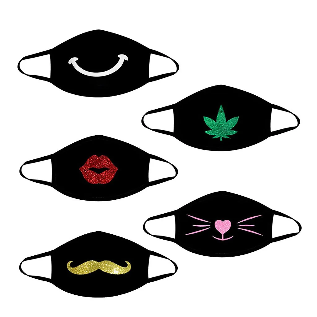 Забавная дышащая многоразовая маска с принтом фильтр PM2.5 для взрослых в Европе и