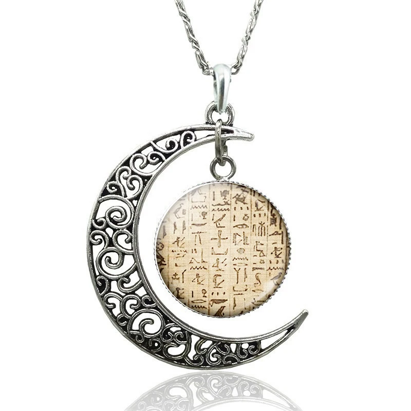 Египетский Анкх пирамида Фараона луна подвеска в виде полумесяца Древняя