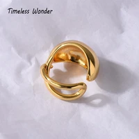 timeless wonder gorgeous geo stackable rings women designer jewelry punk cocktail gothic ins trendy boho rare top gift mix 5565