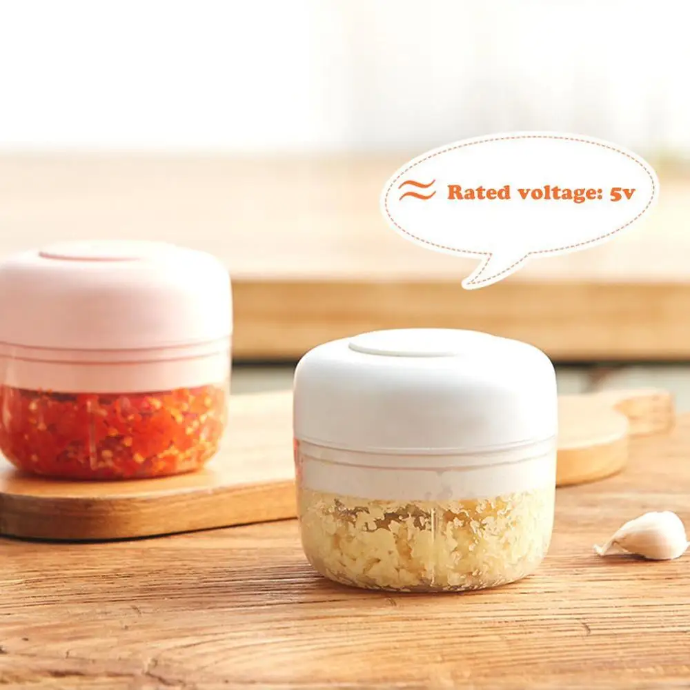 Электрический измельчитель чеснока USB овощей фруктов дробилка пресс пищевой