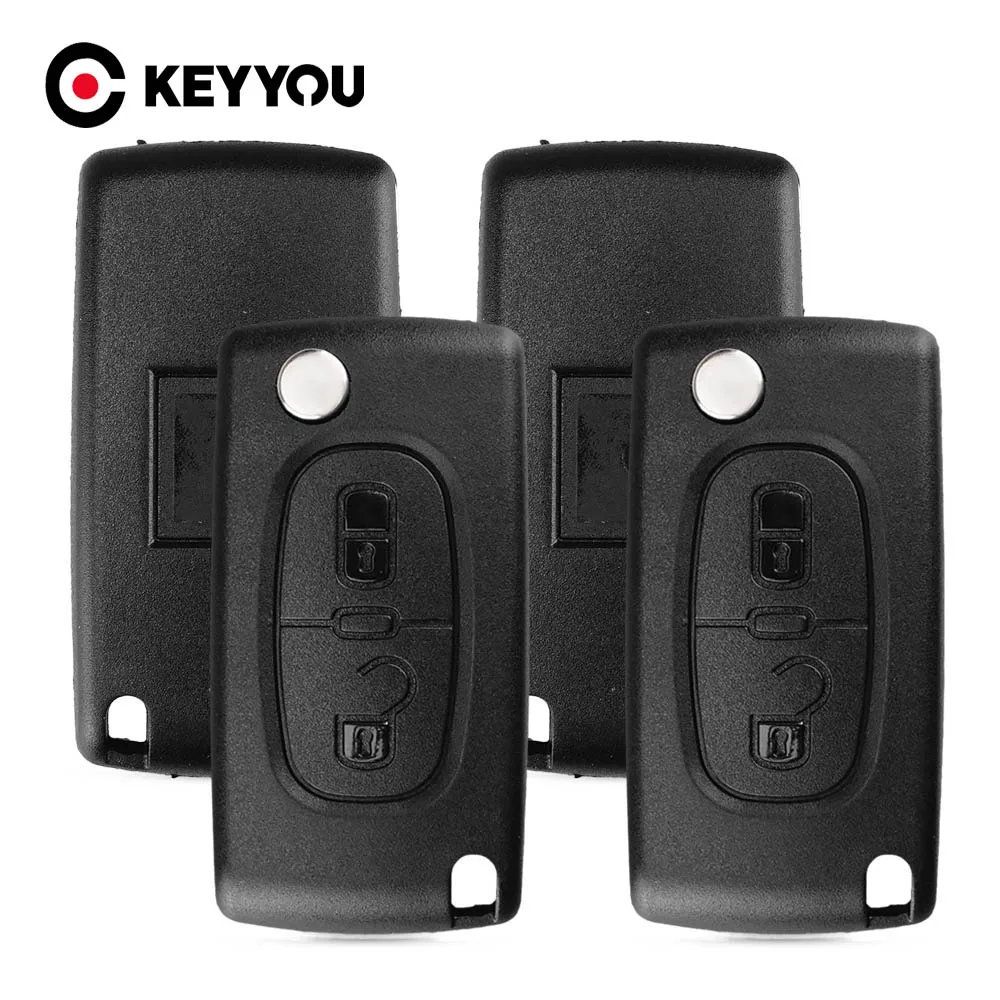 Чехол для автомобильного ключа KEYYOU HU83 CE0536/0523 Peugeot 107 207 307 308 407 408 Partner Citroen C3 C4 C5 C6