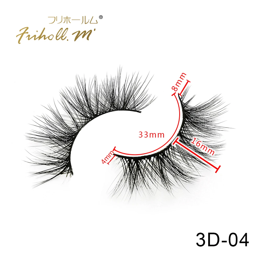 6 пар Friholl. m ресницы норковые крест накрест естественное драматическое объемное