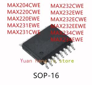 10PCS MAX204CWE MAX220CWE MAX220EWE MAX231EWE MAX231CWE MAX232CWE MAX232EWE MAX232ECWE MAX232EEWE MAX234CWE MAX234EWE IC