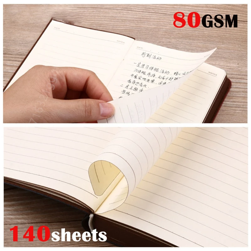 New Portable Vintage Pattern Leather Cover Notebook A6 Diary Notepad Stationery School Office Gift | Канцтовары для офиса и