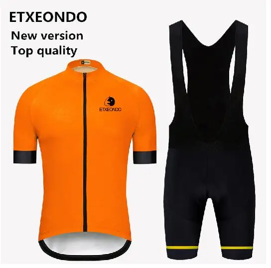 bib kits Новое издание! Одежда для велоспорта Etxeondo, летняя одежда для велоспорта, комплекты из Джерси с коротким рукавом, профессиональная быстросохнущая мужская команда MTB, велосипедная одежда - Цвет: bib kits