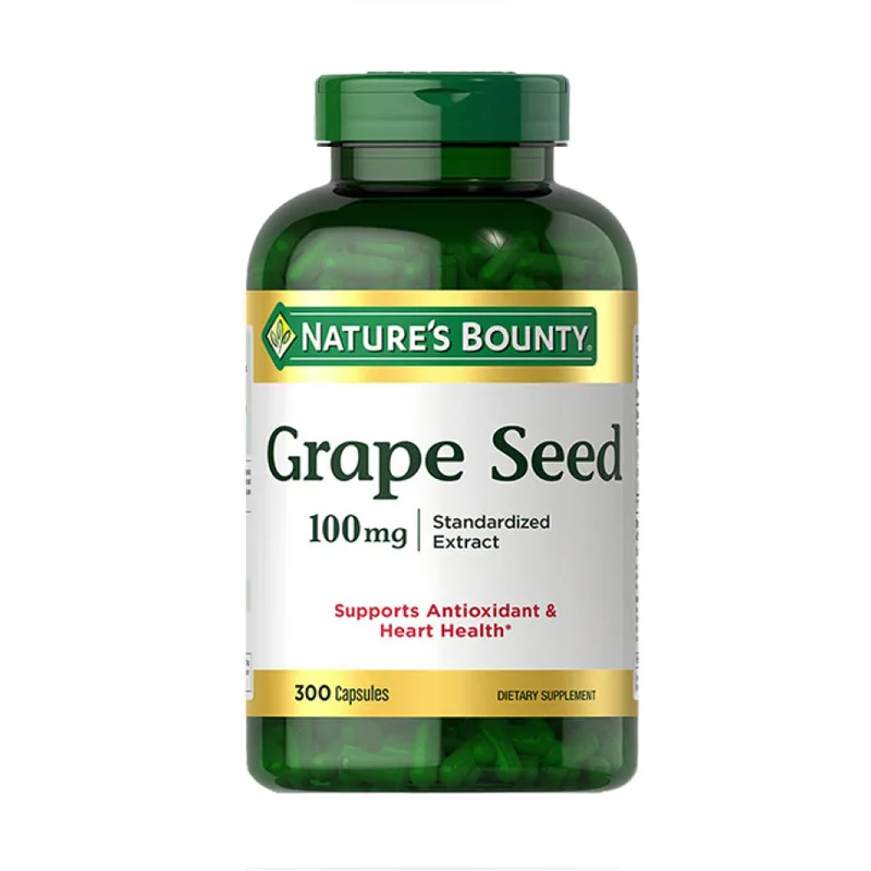 

NATURE'S BOUNTY Grape Seed Softgel 300 Capsules/Bottle Free Shipping