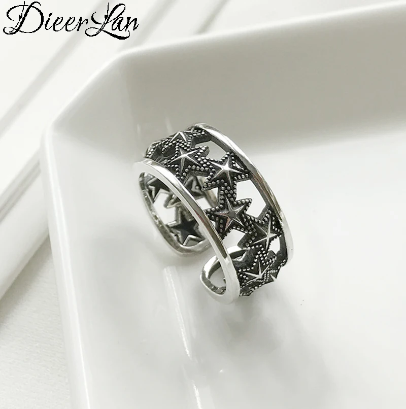 DIEERLAN богемные новые кольца со звездами для женщин рождественские подарки
