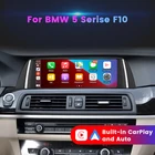 Беспроводной автомобильный мультимедийный плеер Apple Carplay для BMW 5 серии F10 F11 2010-2016 CIC NBT Android автообновление OEM Экран головное устройство