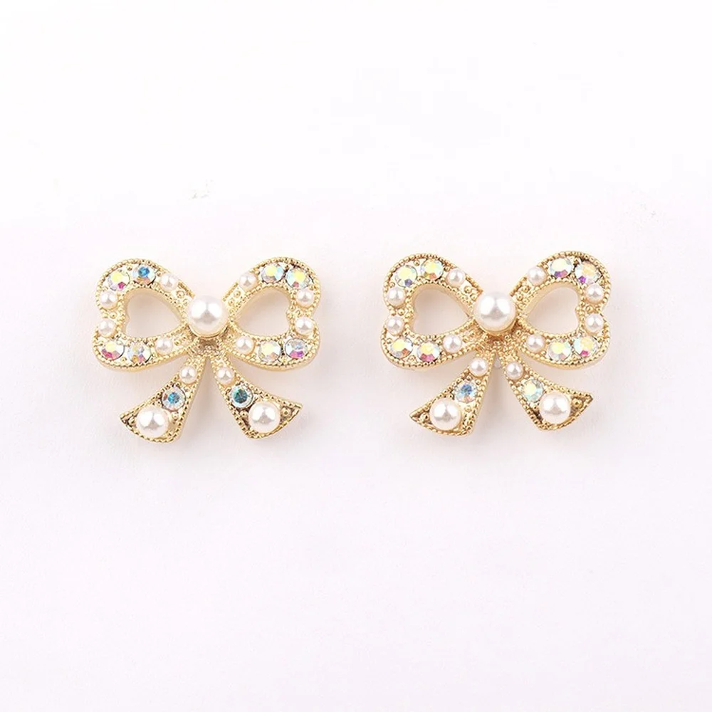 

S925 Silver Needle Earrings Women's Korean Fashion Bow Earrings Design Feel Earrings Face Thin Women's Stainless Steel