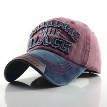 Бейсбольная кепка из потертого хлопка Snapback для мужчин и женщин