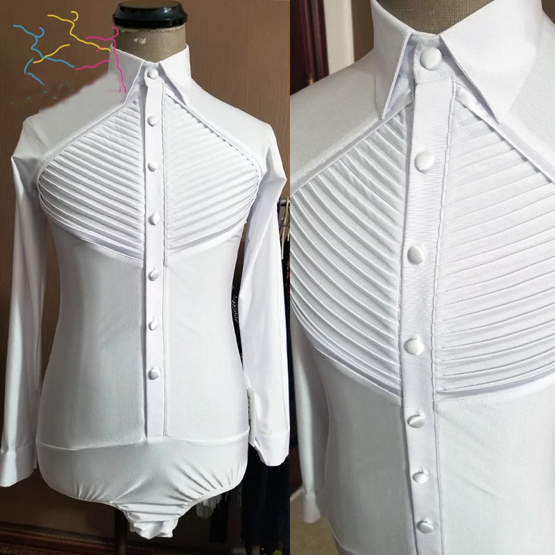 Профессиональный Мужской Топ для конкурсов латиноамериканских танцев