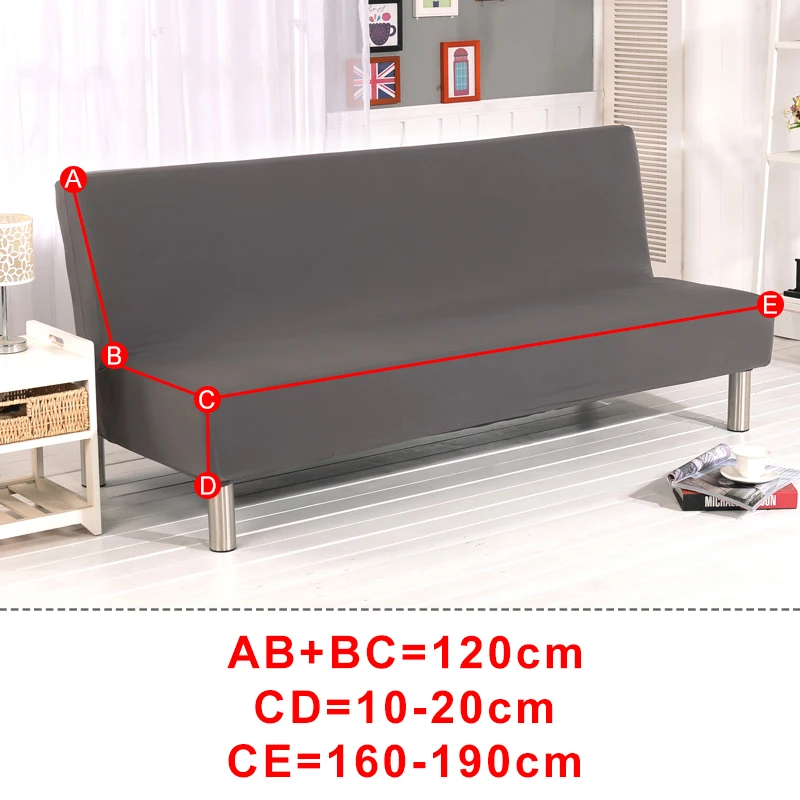 160-190 см Плюшевые плотные тканевые Чехлы для дивана кровати без подлокотника
