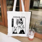 Сумка-шоппер Hanako Kun экологический холст в стиле японского аниме, женская сумка через плечо в стиле Харадзюку, сумка для покупок