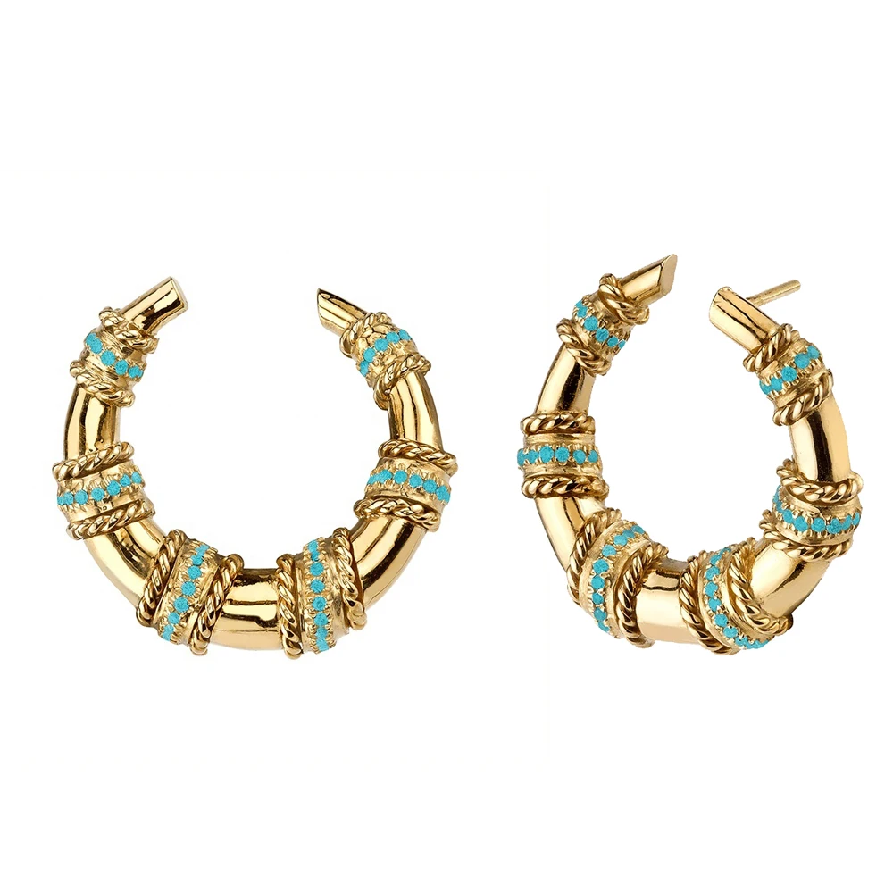 Новейшая модель в богемном стиле Стиль серьги виде Луны племенных антикварные