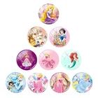 Модный стеклянный кабошон 12 мм15 мм с изображением героев мультфильма Золушка