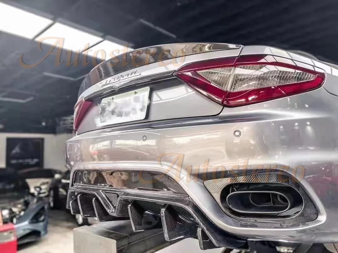 Фото Автомобильный объемный Компасс из углеродного волокна для Maserati GT/GC грантуризм 2007-2017, передний круглый задний Компасс, полный бампер GT новог... №2
