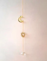 small catch simple moon sun and sun ball 20 mm golden and transparent to hang to illuminate your home feng shui suncatcher
