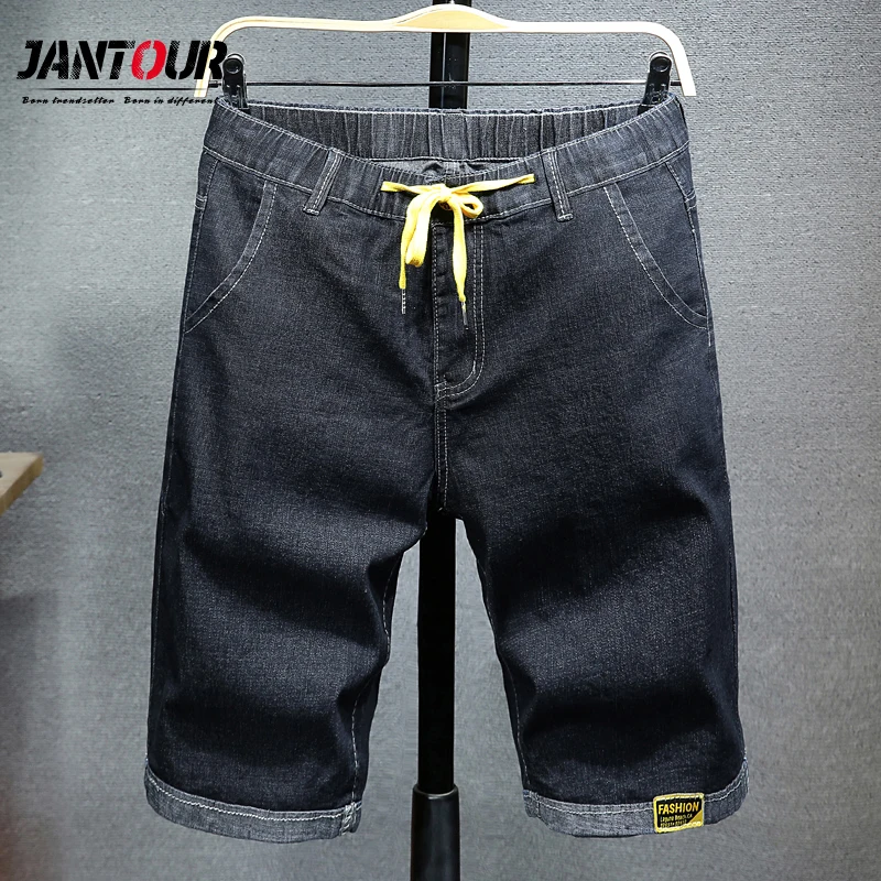 Шорты мужские джинсовые стрейчевые брендовые модные повседневные свободные