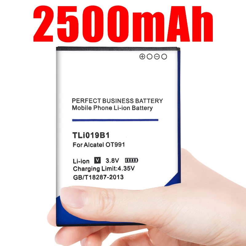 TLI019B2 TLi019B1 2500 мАч батарея для Alcatel OT991 916D 6010 ONE TOUCH C7 OT 7041 7041D dual CAB1900003C2 TCL