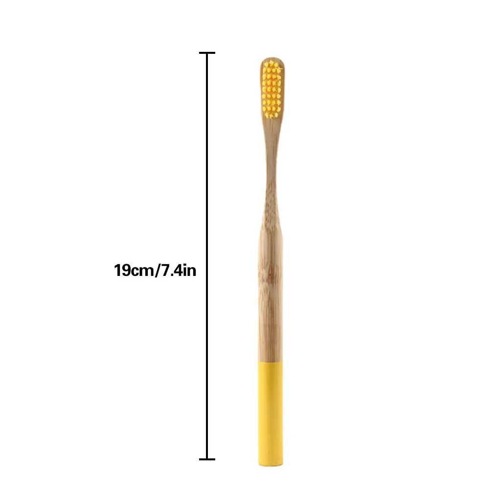 

Portable Adult Wooden Soft Tooth Brush Charcoal Bristle Toothbrush Bamboo Reusable Toothbrushes for Home Travel Hotel use