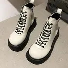 Женские теплые плюшевые осенние ботильоны для снежной погоды, повседневная женская обувь на платформе со шнуровкой, Женская мотоциклетная короткая модная сексуальная обувь Ytmtloy