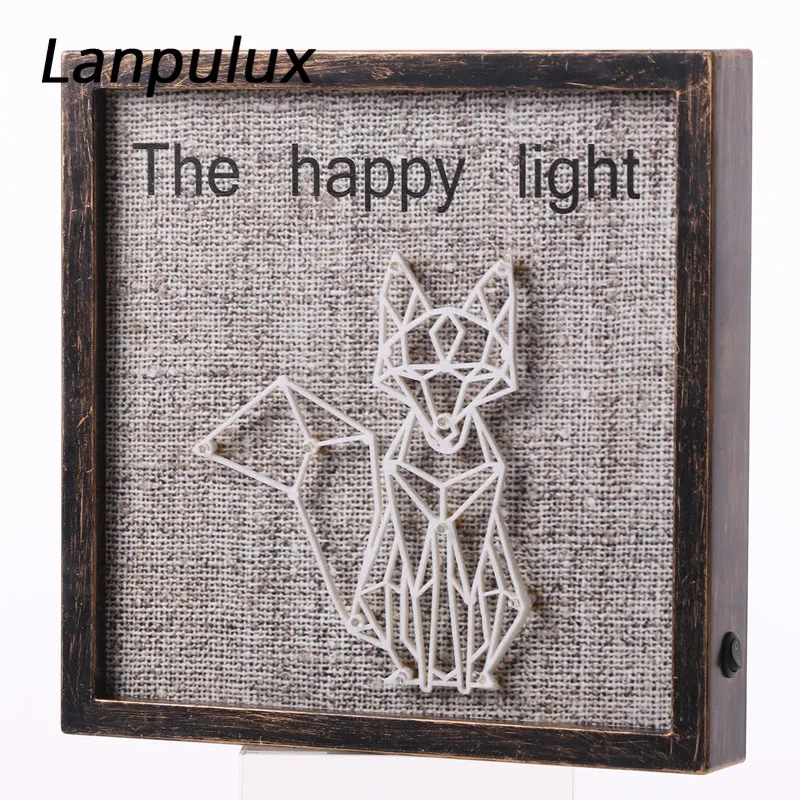 Lanpulux креативная прикроватная лампа ретро фоторамка животное растение