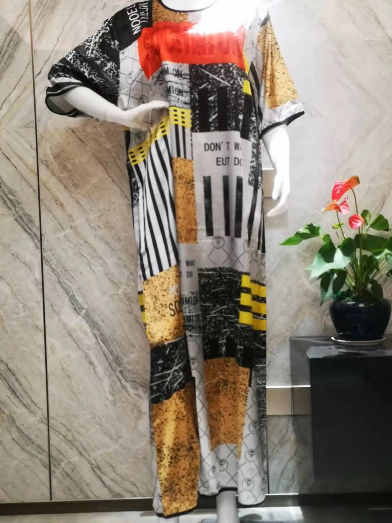 

Летнее платье с коротким рукавом в Африканском, европейском, американском стиле, Пляжное повседневное винтажное платье макси, женская одеж...