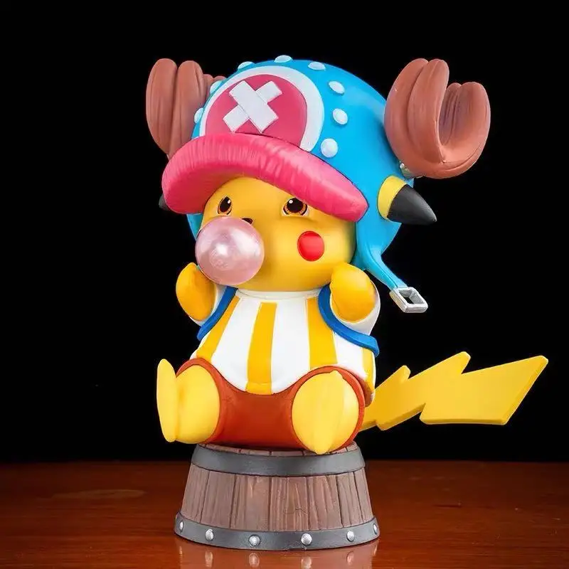 

BANDAI One Piece Action Figure GK Bubble Chopper Pikachu Doll Cute Rare Model Decoration Gift Toy