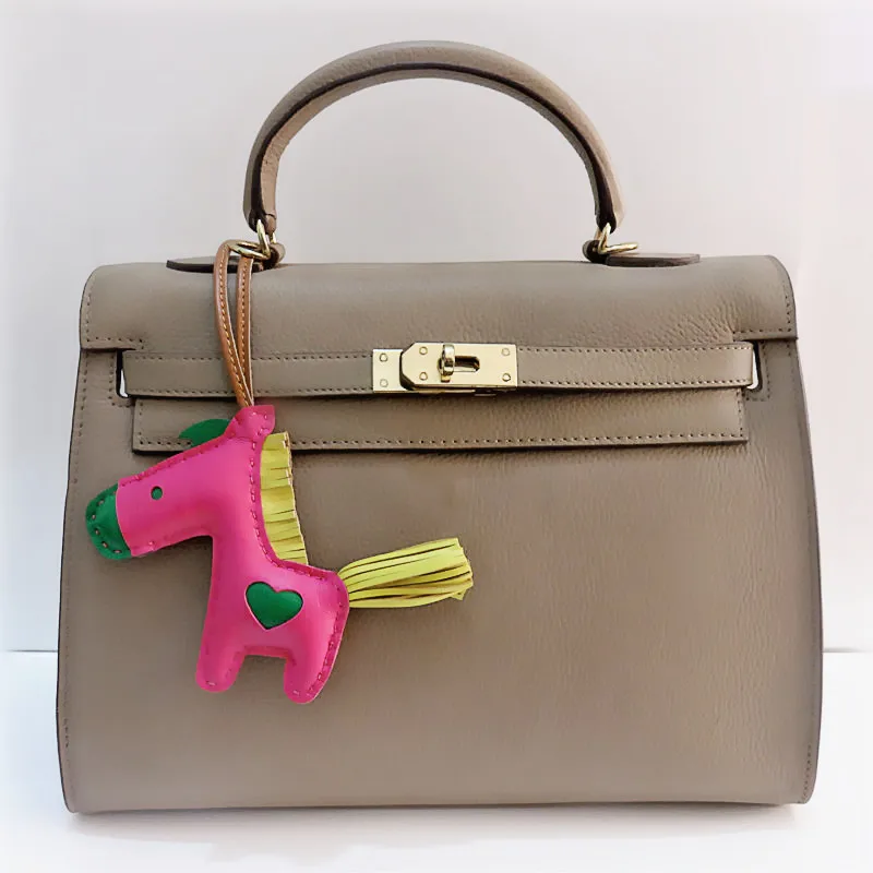 Милые мини-лошадь из воловьей кожи Обувь ручной работы натуральной сумки