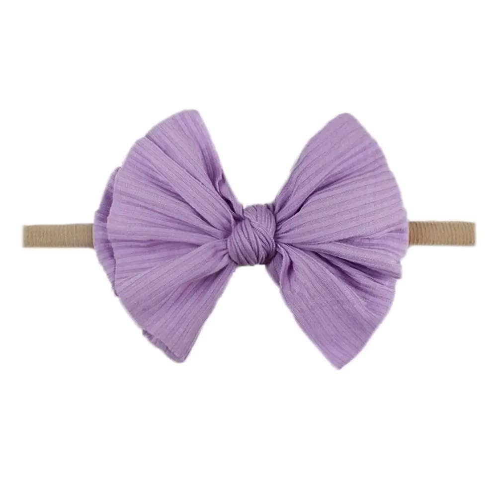 

1Pcs Elastic Stripe Bowknot Baby Headband Newborn Girl Boy Hair Accessories Infant Hairband 12 Colors