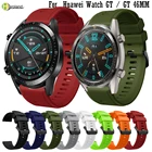 Браслет ремешок для часов Huawei часы GT1 GT 2 46 мм Smartwatch мягкий силиконовый 22 мм ремешок для часов Huawei Watch 2 pro ремень
