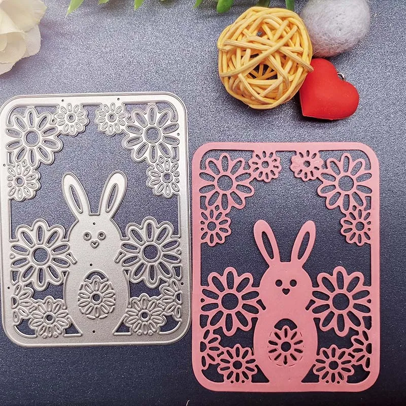 

Новые металлические Вырубные штампы для скрапбукинга полый кролик «сделай сам» альбом бумажная карточка ремесло тиснение трафарет штампы ...