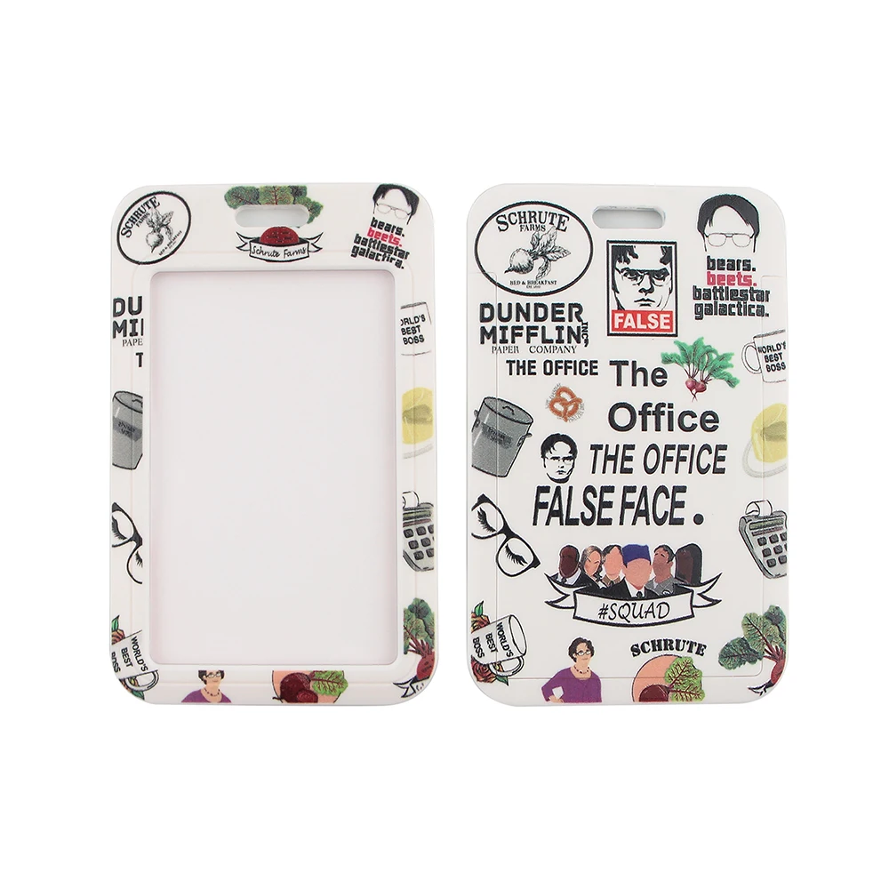 homegaga the office tv show vintage keychains accessories safety breakaway phone usb id badge holder key strap tag lanyard d2280 free global shipping