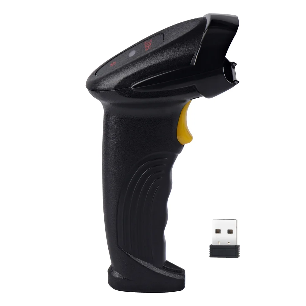 1D лазерный беспроводной сканер штрих-кода Ручной CCD 2 4G с USB Приемником qr-код
