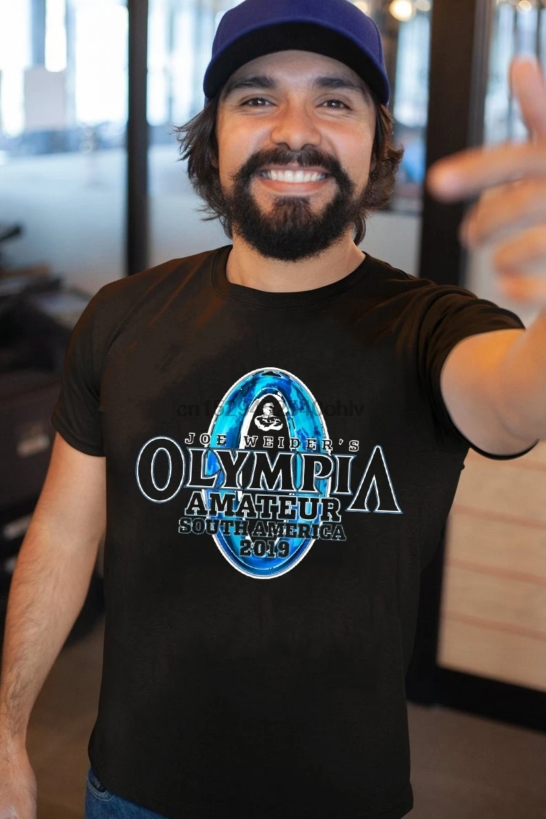 Мужская футболка с принтом Mr. Olympia хлопковые футболки|Мужские футболки| |