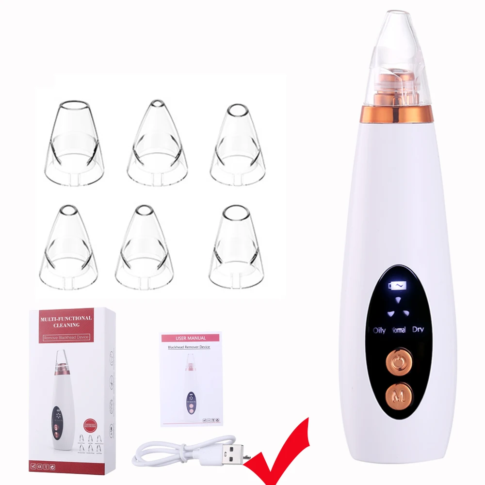 

Blackhead Remover Peeling Acne Removal Nose Pore Cleaner Vacuum Suction Deep Cleansing Black Head Remover Beauty Skin Care Tools