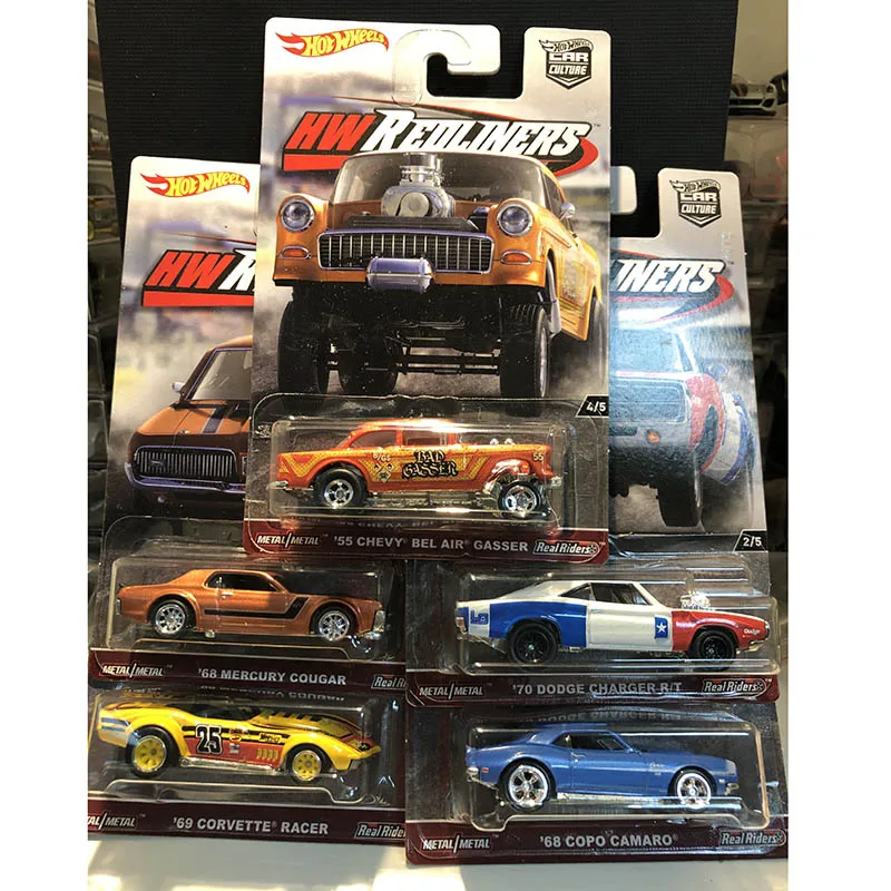 Hot Wheels автомобиль HW REDLINERS Автомобильная культура 55 CHEVY BEL AIR GASSER Коллекционное издание настоящие всадники металлические Литые модели автомобилей